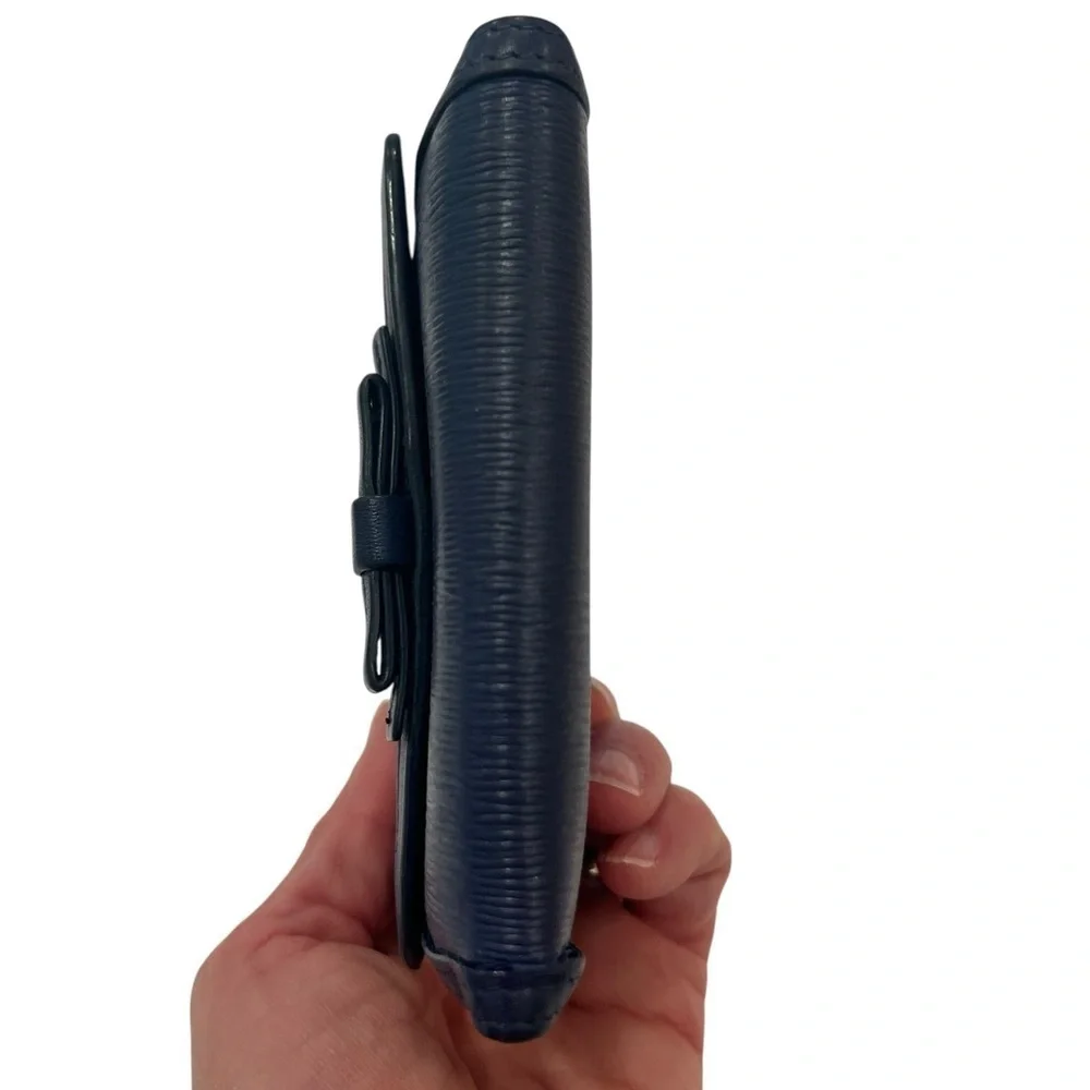 PRADA | Diagramme Leather Wallet | Navy Blue